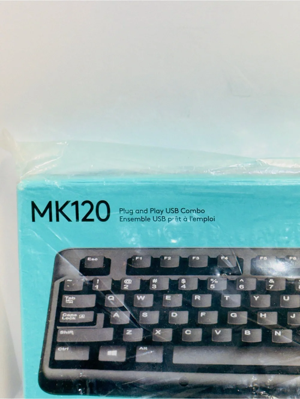 Logitech MK120 Wired USB Keyboard & Mouse Combo Quiet Spill Resistant BRAND NEW